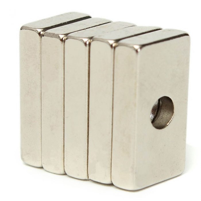 N35 Neodymium Magnets Super Strong Rectangular Block Magnet with Hole-EBFD0812 